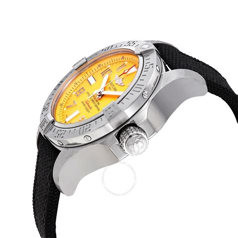 Breitling Avenger II Seawolf Cobra Yellow Dial Automatic Men